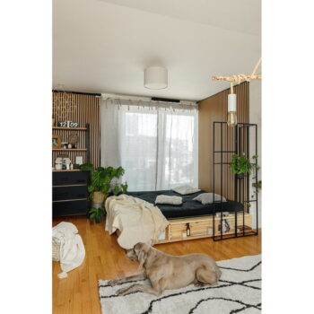 Dvojlôžková posteľ z borovicového dreva s roštom 140x200 cm Ziggy – Karup Design - Image 3