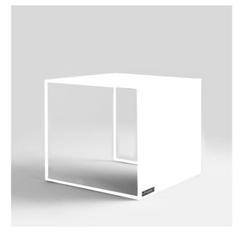Biely kovový konferenčný stolík 50x50 cm 2Wall – CustomForm – Obrázok 2