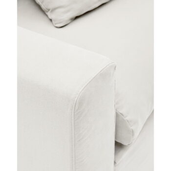 Biele ľanové kreslo Nora – Kave Home - Image 7