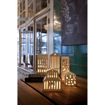 Biely keramický svietnik Kähler Design Urbania Lighthouse Church - Image 6