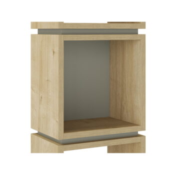 Knižnica v dekore duba v zeleno-prírodnej farbe 32x167 cm Lofty – Marckeric - Image 5