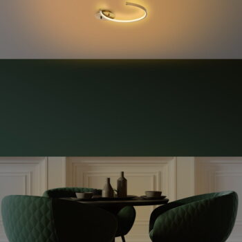 LED stropné svietidlo v zlatej farbe 33x46 cm Moon – Opviq lights - Image 4