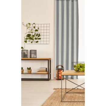 Sivý záves Really Nice Things Cuture Cortina Hogar Grey Stripes - Image 2