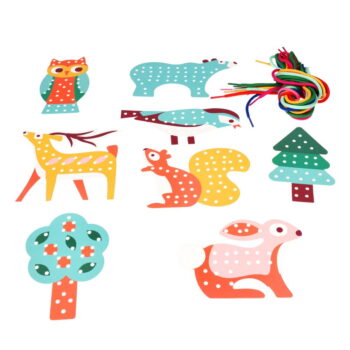 Kreatívna súprava Stitching set Woodland – Rex London - Image 4