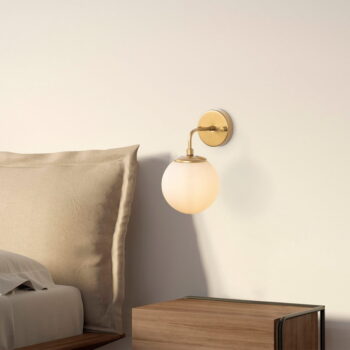 Nástenné svietidlo v zlatej farbe Horn – Opviq lights - Image 2