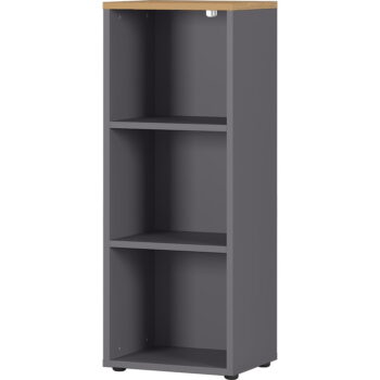 Antracitovosivá prírodná knižnica v dekore duba 45x120 cm Agenda - Germania - Image 2