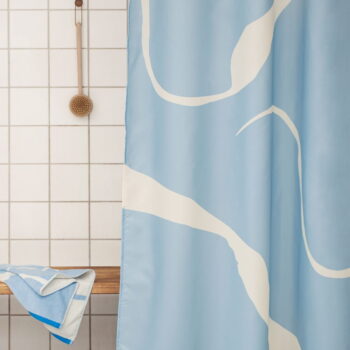Bielo-modrá osuška z Bio bavlny 70x133 cm Nova Arte – Mette Ditmer Denmark - Image 5