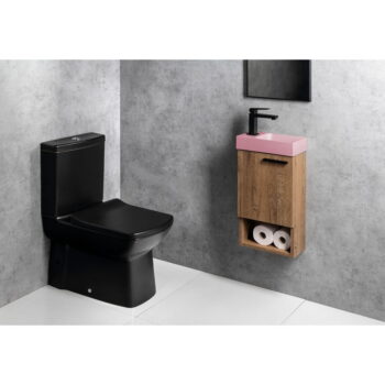 Ružové betónové umývadlo 31x17 cm Piccolino – Sapho – Obrázok 6