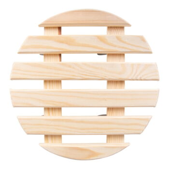 Drevená pojazdná podložka pod kvetináč Esschert Design Nature, ø 29 cm - Image 3