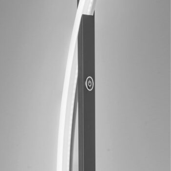 Čierna LED stmievateľná stojacia lampa (výška 144,5 cm) Bridge – Fischer & Honsel - Image 4