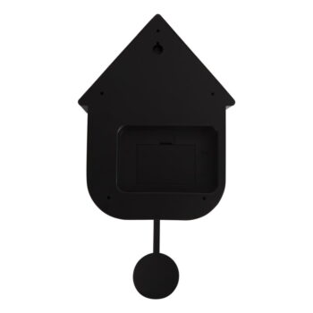 Čierne nástenné kyvadlové hodiny Karlsson Modern Cuckoo, 21,5 x 41,5 cm – Obrázok 3