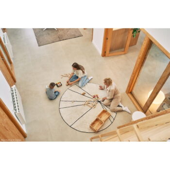 Krémový prateľný ručne tkaný bavlnený okrúhly koberec ø 160 cm Trace Beige – Lorena Canals – Obrázok 3