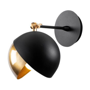 Nástenné svietidlo v čierno-zlatej farbe ø 26 cm Berceste – Opviq lights - Image 2