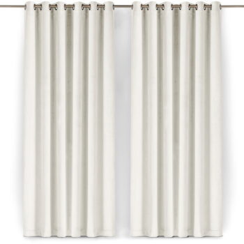 Krémový zamatový dimout záves 200x270 cm Velto – Filumi – Obrázok 5