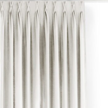 Krémový zamatový dimout záves 140x175 cm Velto – Filumi – Obrázok 6