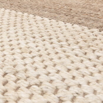 Bielo-béžový obojstranný ručne tkaný jutový koberec 160x230 cm Cedar – Asiatic Carpets - Image 3