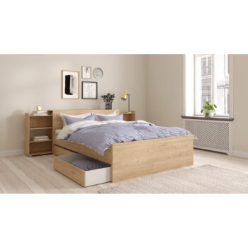 Dvojlôžková posteľ v prírodnej farbe 140x190 cm Naia – Tvilum – Obrázok 9