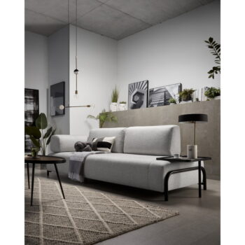 Svetlosivá pohovka s podrúčkami Kave Home Compo - Image 2