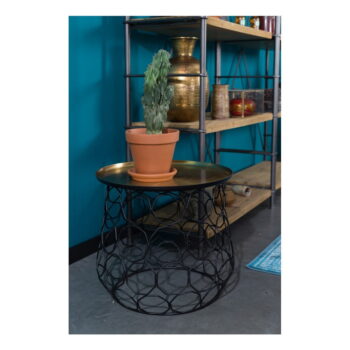 Kovový odkladací stolík Dutchbone Moulin, ⌀ 54 cm - Image 5