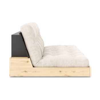 Biela menčestrová rozkladacia pohovka 196 cm Base – Karup Design – Obrázok 2