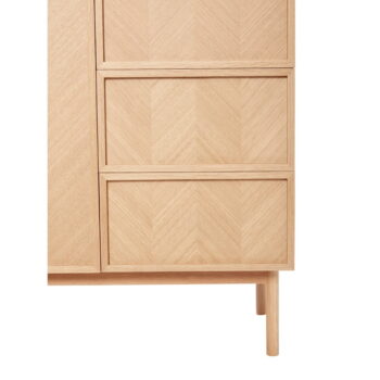 Šatníková skriňa z dubového dreva 100x180 cm Herringbone - Hübsch - Image 8