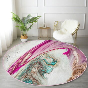 Prateľný okrúhly koberec vhodný pre robotické vysávače ø 100 cm Comfort – Mila Home – Obrázok 4