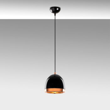 Závesné svietidlo v čiernej a zlatej farbe s kovovým tienidlom ø 17 cm Mugo – Opviq lights - Image 2