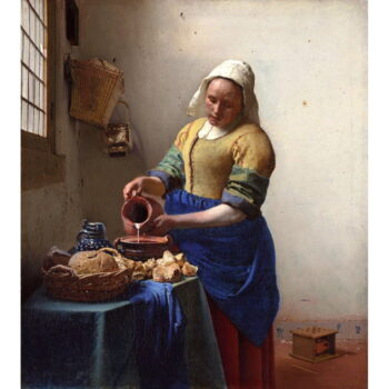 Obraz - reprodukcia 45x60 cm The Milkmaid, Jan Vermeer – Fedkolor