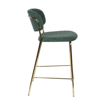 Tmavozelené barové stoličky v súprave 2 ks 89 cm Jolien – White Label – Obrázok 9