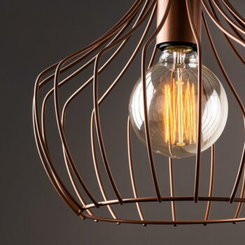 Závesné svietidlo v medenej farbe s kovovým tienidlom ø 27 cm Mezopotamya – Opviq lights - Image 4