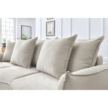 Krémovobiela rozkladacia pohovka 226 cm Leon – Bobochic Paris – Obrázok 11