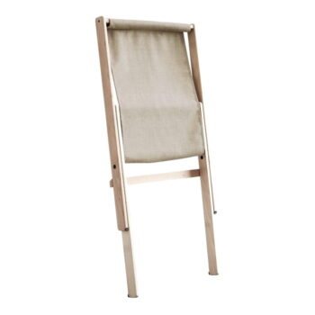 Sivé skladacie kreslo z bukového dreva Karup Design Boogie Raw/Linen - Image 2