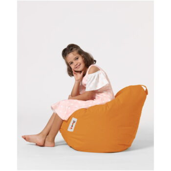 Oranžový detský sedací vak Premium – Floriane Garden - Image 2