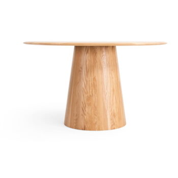 Okrúhly jedálenský stôl z dubového dreva v prírodnej farbe ø 126 cm Mushroom – Gazzda – Obrázok 2