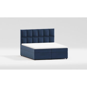 Tmavomodrá boxspring posteľ s úložným priestorom 160x200 cm Flip – Ropez - Image 2