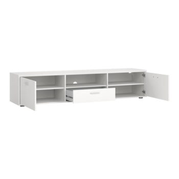 Biely TV stolík 177x38 cm Media – Tvilum – Obrázok 5