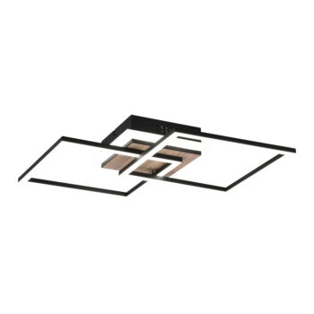 Čierno-hnedé LED stmievateľné stropné svietidlo 28x57 cm Giro – Trio - Image 6