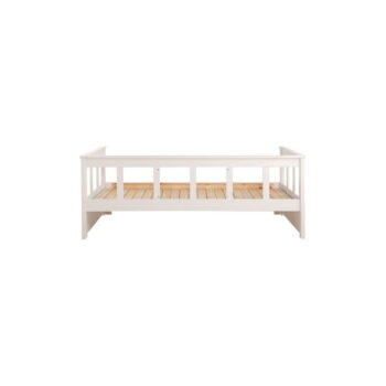 Biela rozkladacia posteľ z masívneho borovicového dreva Vipack Pino, 90/180 x 200 cm - Image 3