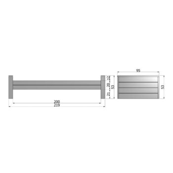Sivá jednolôžková posteľ 90x200 cm Dennis – WOOOD – Obrázok 5