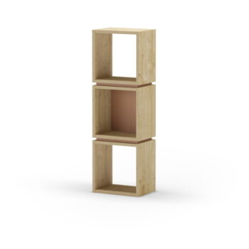 Knižnica v dekore duba v tehlovo-prírodnej farbe 32x99,5 cm Lofty – Marckeric - Image 2