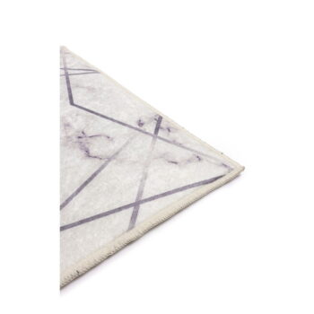 Biele/sivé kúpeľňové predložky v súprave 2 ks 60x100 cm Geometric – Mila Home – Obrázok 2