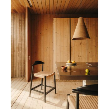 Čierna drevená záhradná barová stolička Nina – Kave Home - Image 8