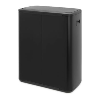 Matne čierny dotykový oceľový odpadkový kôš 60 l Bo Touch Bin – Brabantia - Image 4