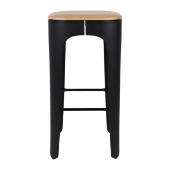 Čierna barová stolička 73 cm Up-High – White Label – Obrázok 2