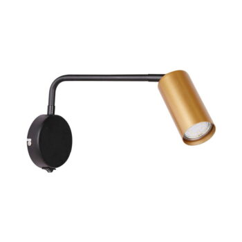 Kovové nástenné svietidlo v čierno-zlatej farbe Tina - Candellux Lighting - Image 2