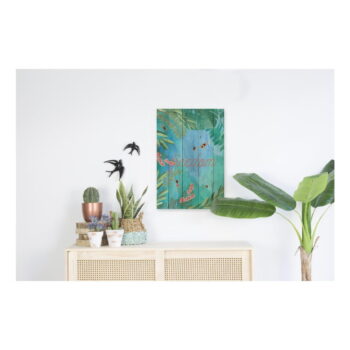 Drevená nástenná dekoratívna ceduľa Surdic Tabla Lago, 40 × 60 cm - Image 2