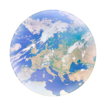 Modré LED stropné svietidlo ø 37 cm Terra – Trio - Image 4