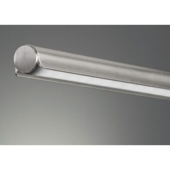LED stojacia lampa v striebornej farbe s kovovým tienidlom (výška  130 cm) Nami – Fischer & Honsel - Image 5
