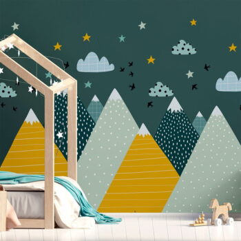 Nástenná samolepka Ambiance Giant Kid Sticker Scandinavian Mountains Ziska – Obrázok 4
