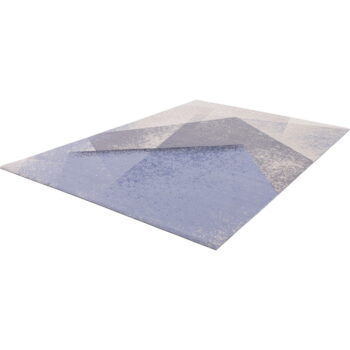 Svetlomodrý vlnený koberec 200x300 cm Folds – Agnella – Obrázok 5